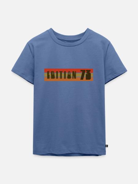 EDITION 73 - Kinder Premium Bio T-Shirt - Taubenblau