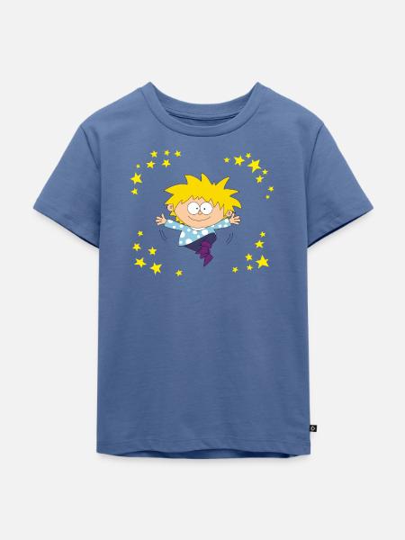 Kalli - Kinder Premium Bio T-Shirt - Taubenblau