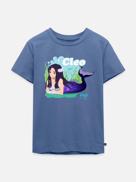 H2O Abenteuer Meerjungfrau Cleo - Kinder Premium Bio T-Shirt - Taubenblau