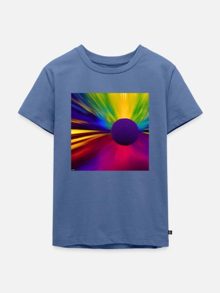 Colour Explosion - Kinder Premium Bio T-Shirt - Taubenblau