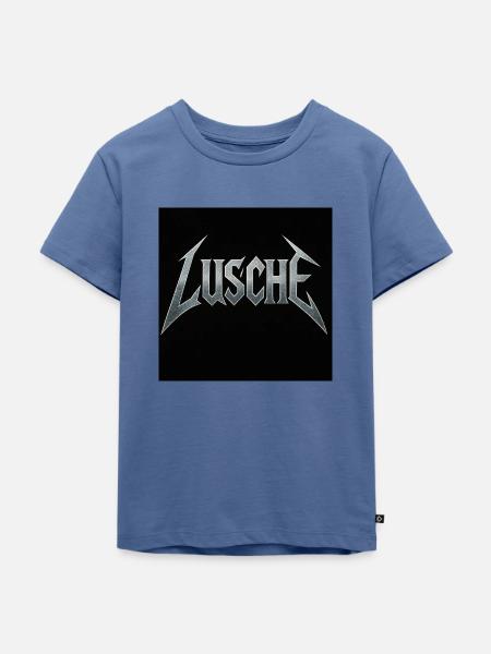 Lusche - Kinder Premium Bio T-Shirt - Taubenblau