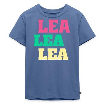 Lea Geburtstag Name Vorname Geschenke Leachen - Kinder Premium Bio T-Shirt - Taubenblau - Vorne - Mikhail (115cm)