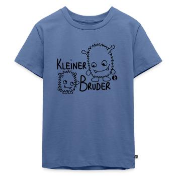 Kleiner Bruder - Kinder Premium Bio T-Shirt - Taubenblau - Vorne - Mikhail (115cm)