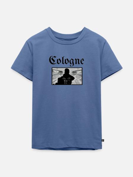 COLOGNE - Kinder Premium Bio T-Shirt - Taubenblau