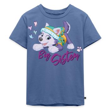 Paw Patrol Große Schwester - Kinder Premium Bio T-Shirt - Taubenblau - Vorne - Mikhail (115cm)