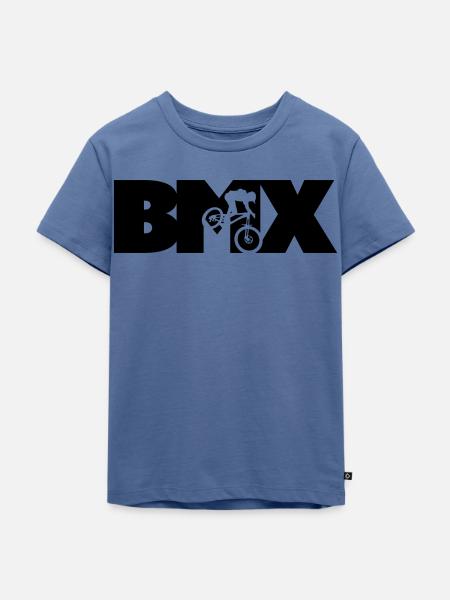 BMX - Kinder Premium Bio T-Shirt - Taubenblau