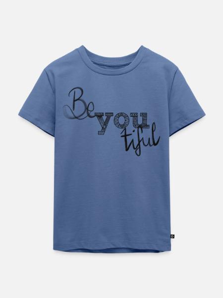 Be you - Kinder Premium Bio T-Shirt - Taubenblau