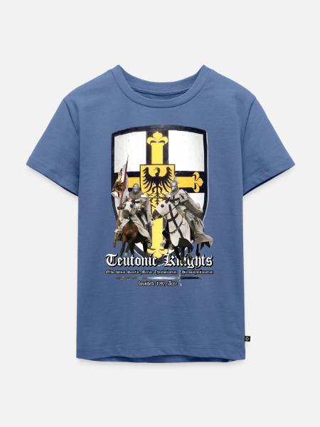 Deutscher Orden - Kinder Premium Bio T-Shirt - Taubenblau