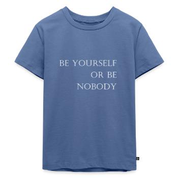 Coole Sprüche - Kinder Premium Bio T-Shirt - Taubenblau - Vorne - Mikhail (115cm)