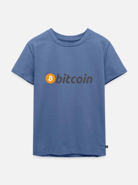 Bitcoin - Kinder Premium Bio T-Shirt - Taubenblau