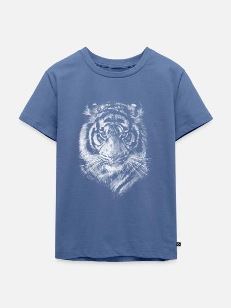 Tiger - Kinder Premium Bio T-Shirt - Taubenblau