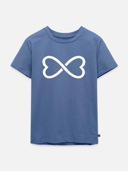 Unendlichkeit - Kinder Premium Bio T-Shirt - Taubenblau