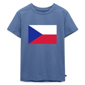 Tschechien - Kinder Premium Bio T-Shirt - Taubenblau - Vorne - Mikhail (115cm)