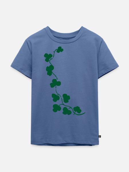 Zierklee - Kinder Premium Bio T-Shirt - Taubenblau