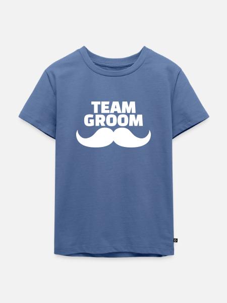 Bräutigam - Kinder Premium Bio T-Shirt - Taubenblau