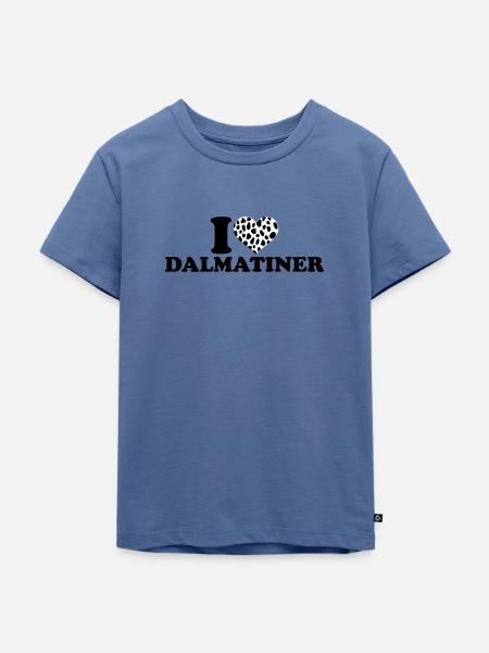 Dalmatiner - Kinder Premium Bio T-Shirt - Taubenblau
