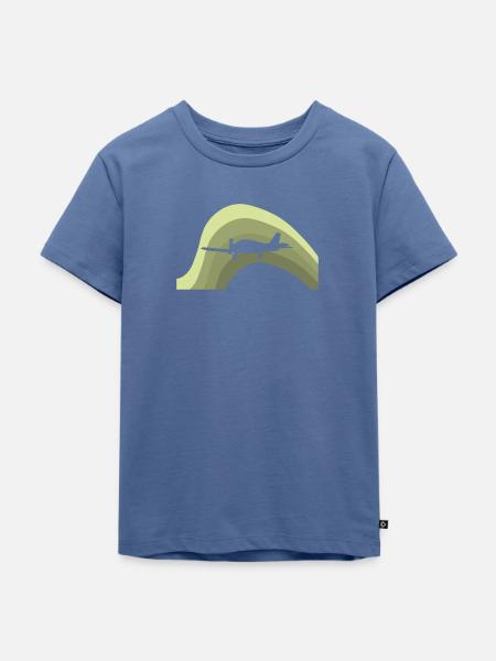 Aerospace Luftfahrt - Kinder Premium Bio T-Shirt - Taubenblau