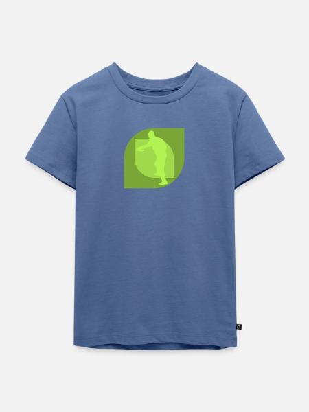 Disc Frisbee Sportart - Kinder Premium Bio T-Shirt - Taubenblau