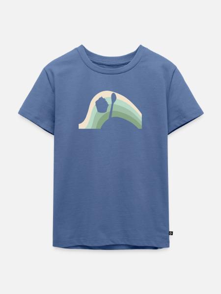 Cupcake Muffin Törtchen - Kinder Premium Bio T-Shirt - Taubenblau