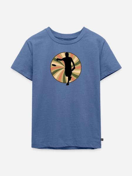 Frisbee Disc Sportart - Kinder Premium Bio T-Shirt - Taubenblau