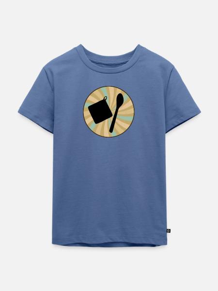 Backwaren Kuchen - Kinder Premium Bio T-Shirt - Taubenblau