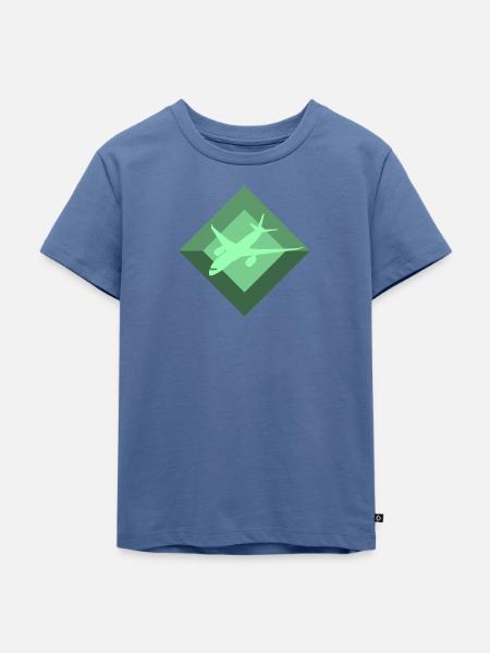 Aerospace Engineering Luftfahrt Fliegen - Kinder Premium Bio T-Shirt - Taubenblau