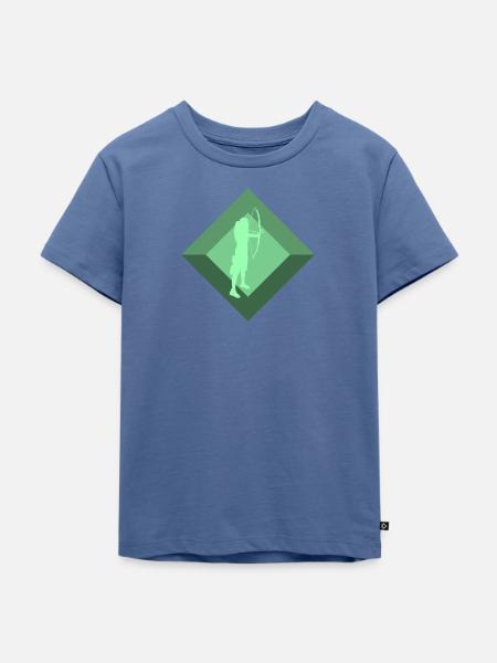 Bogen Bogen Armbrust - Kinder Premium Bio T-Shirt - Taubenblau