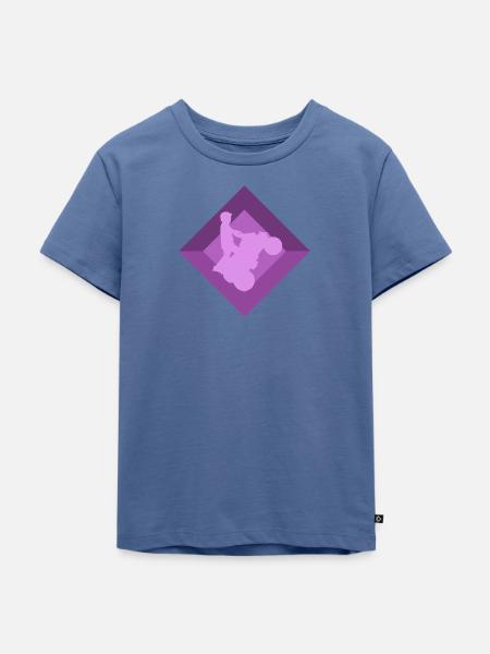 Quad Stuntman Stuntman - Kinder Premium Bio T-Shirt - Taubenblau