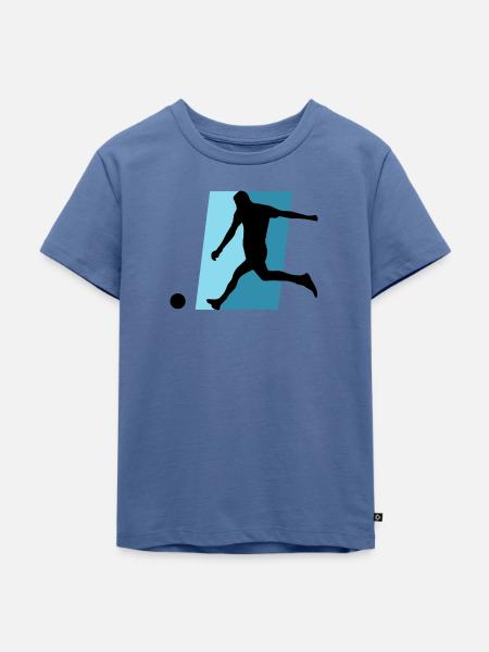 Futsal Futsal Futsalspieler - Kinder Premium Bio T-Shirt - Taubenblau