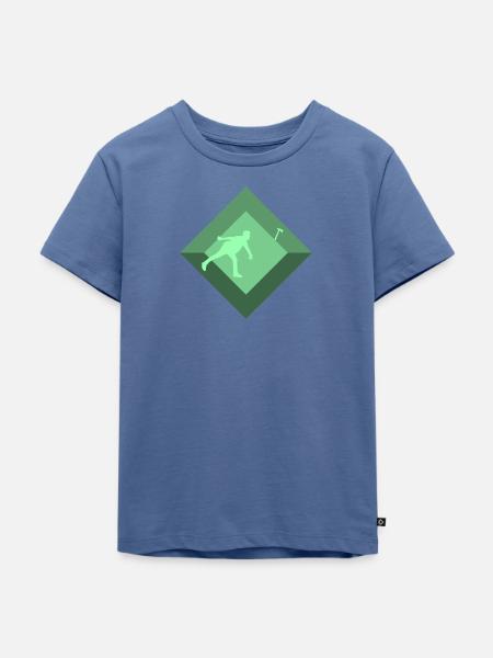 Axt Axt Axtwerfen - Kinder Premium Bio T-Shirt - Taubenblau