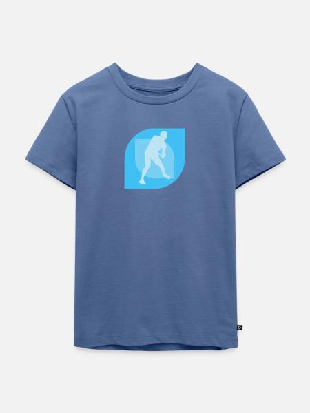 Disc Disc Disc - Kinder Premium Bio T-Shirt - Taubenblau