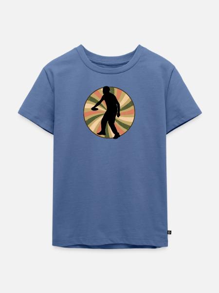 Frisbee Discgolf Discgolf - Kinder Premium Bio T-Shirt - Taubenblau