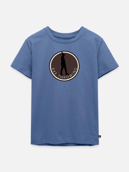 Sportart Axt - Kinder Premium Bio T-Shirt - Taubenblau