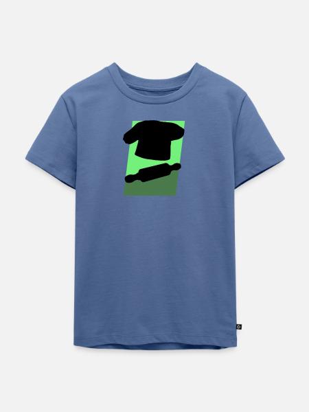 Backen Backwaren Bäckerei - Kinder Premium Bio T-Shirt - Taubenblau