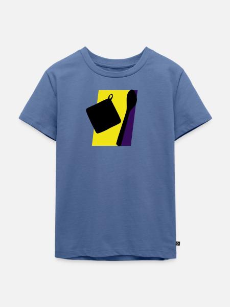Backen Bäcker Bäckerei - Kinder Premium Bio T-Shirt - Taubenblau