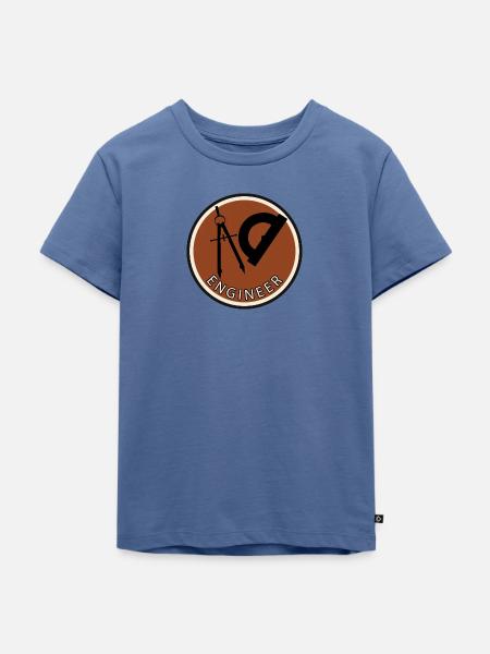 Konstruktion Architekt - Kinder Premium Bio T-Shirt - Taubenblau