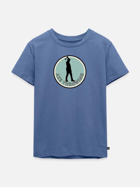 Sportart Axtwerfen - Kinder Premium Bio T-Shirt - Taubenblau