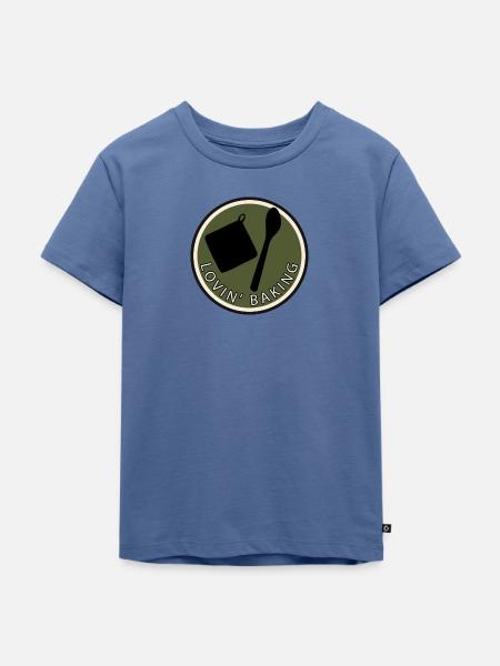 Backwaren Törtchen - Kinder Premium Bio T-Shirt - Taubenblau