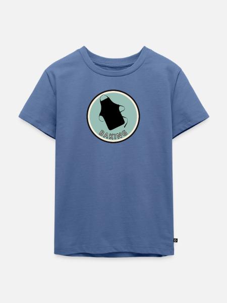 Baking Backwaren Baking - Kinder Premium Bio T-Shirt - Taubenblau