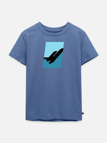 Aerospace Engineering Flugzeug Flugzeug - Kinder Premium Bio T-Shirt - Taubenblau