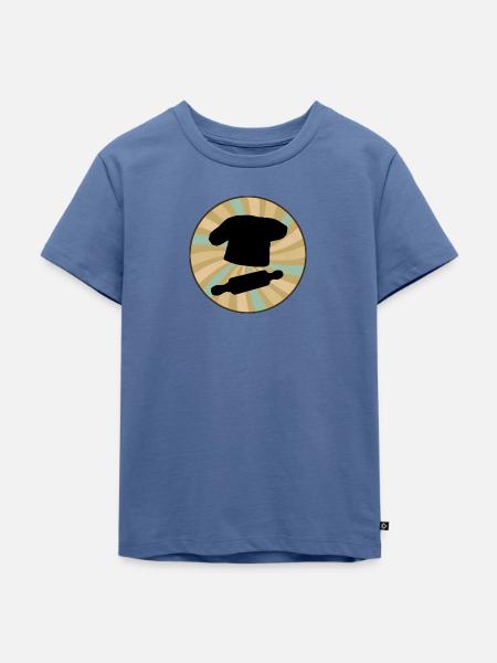 Backwaren Baking Cupcake - Kinder Premium Bio T-Shirt - Taubenblau