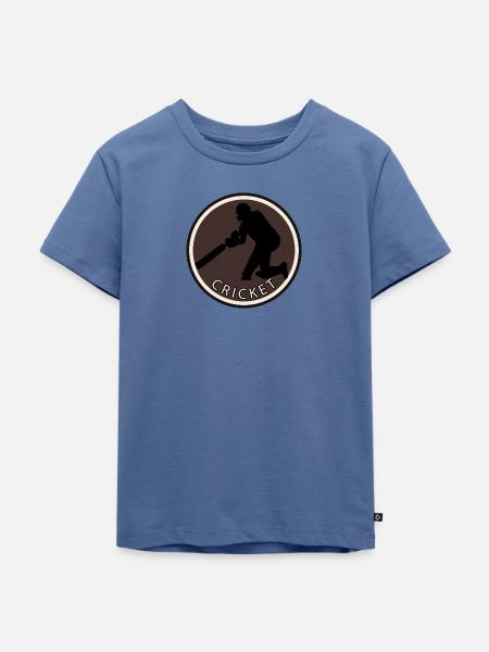 Pitcher Cricketspieler Cricketspieler - Kinder Premium Bio T-Shirt - Taubenblau