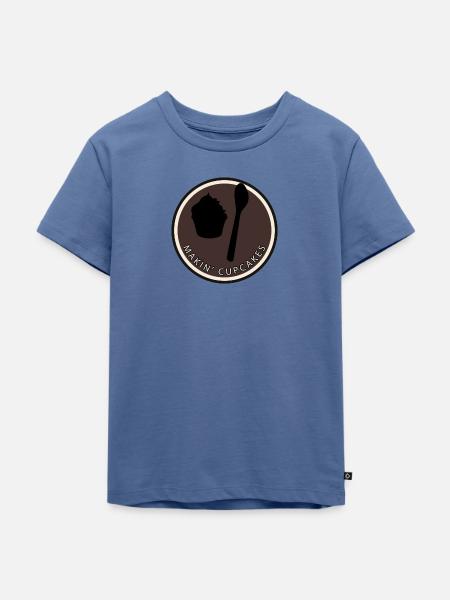 Backen Backen - Kinder Premium Bio T-Shirt - Taubenblau