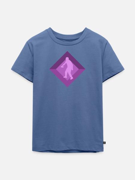 Disc Disc Sportart - Kinder Premium Bio T-Shirt - Taubenblau
