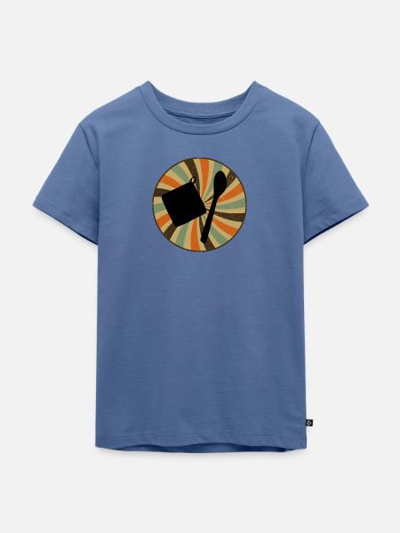 Backwaren Kuchen Cupcake - Kinder Premium Bio T-Shirt - Taubenblau