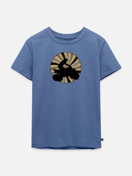 Stunt Quad Stunt - Kinder Premium Bio T-Shirt - Taubenblau