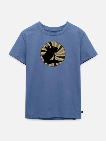 Axolotl Cute - Kinder Premium Bio T-Shirt - Taubenblau