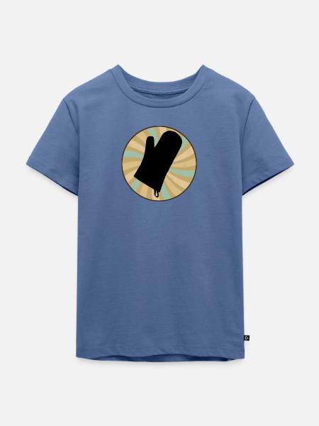 Baking Backwaren - Kinder Premium Bio T-Shirt - Taubenblau