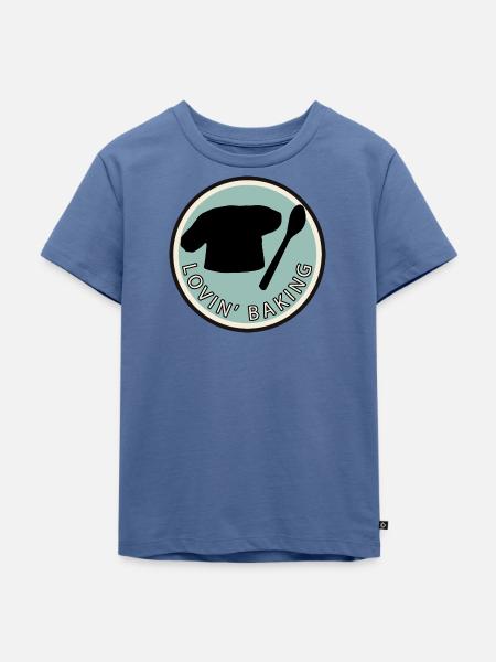 Backwaren Backen Backwaren - Kinder Premium Bio T-Shirt - Taubenblau