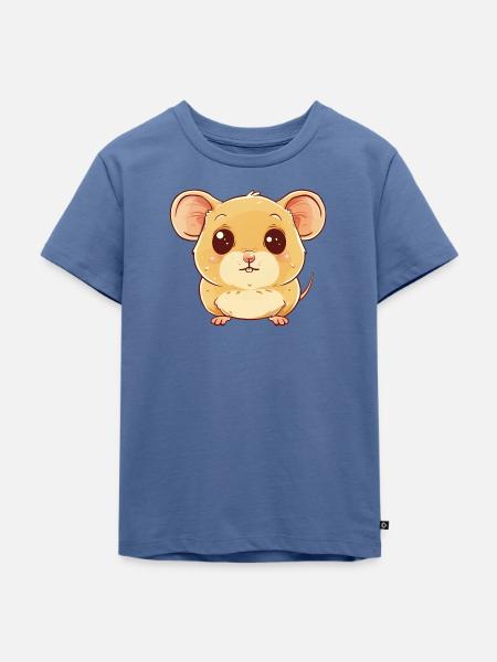 Mäuschen Maus Mäuse - Kinder Premium Bio T-Shirt - Taubenblau